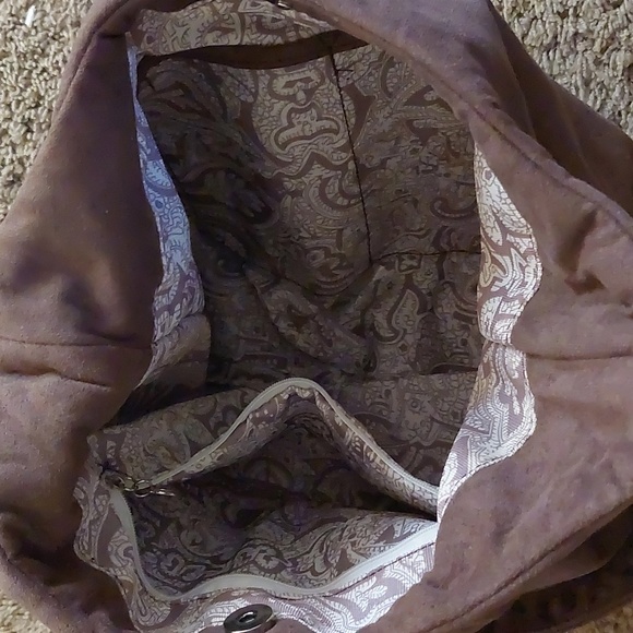 Bella Russo Suede handbag Tote Purse NEW - Picture 5 of 6